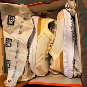 Timberland PRO Setra Women's Size 7 W Wide Composite Toe Work Sneaker Cream